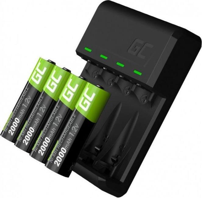 Produktbild GreenCell VitalCharger (GRSETGC01) (4 Stk., AA, 2000 mAh, Akku)