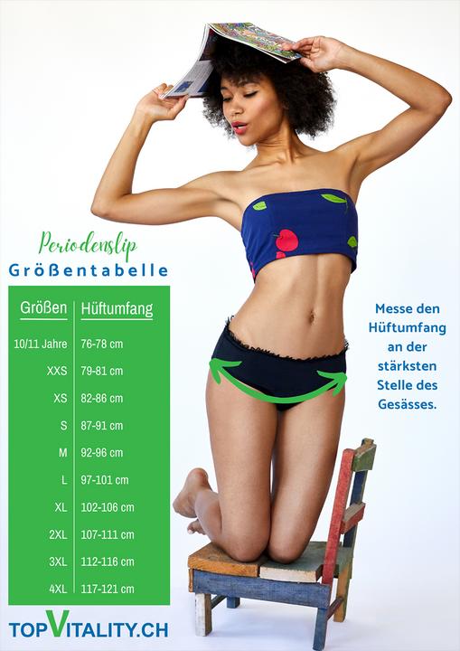Immagine prodotto Sisters Republic Periodo Slip Shorty Zoé nero assorbimento super (M)