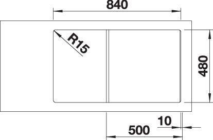 Produktbild Blanco Zia 5 S (Einbauspüle, 86 cm, 50 cm)