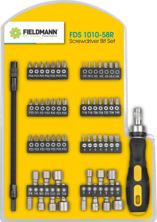 Fieldmann FDS 1010-58R jeu de tournevis manuels Tournevis droit
