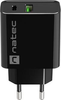 Image du produit Genesis Natec ładowarka Sieciowa Ribera USB-A + USB-C 20w Power Delivery Czarna Nuc-2062 (20 W)