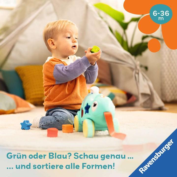 Produktbild Ravensburger 4875 play+ Musikalisches Formen und Farben Chamäleon, Farben- und Formensortierer, mit (Deutsch)