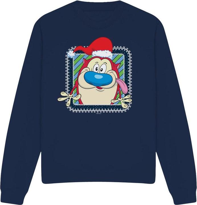 Ren & Stimpy Festive Sweatshirt weihnachtliches Design