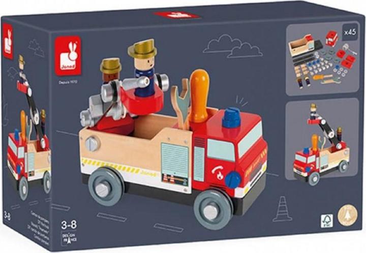 Image du produit Janod Camion de pompiers Brico'Kids