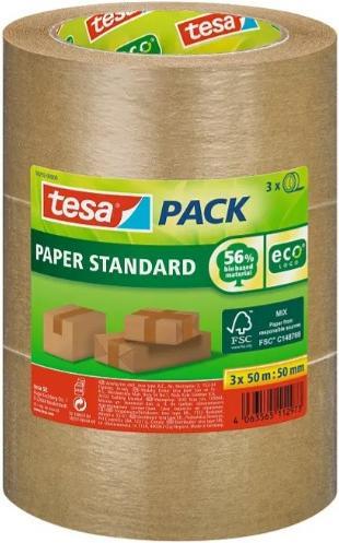 Actual product image tesa tesapack PAPER STANDARD packaging tape - 56 % bio-based material - recycling-friendly (38.38 mm)
