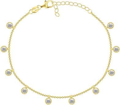 Brilio Silver - Gold-plated bracelet with zircons BRC78Y
