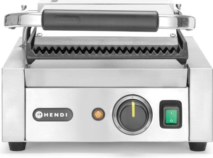 Produktbild Hendi Profi Kontaktgrill Gastro EINZEL - oben und unten gerillt