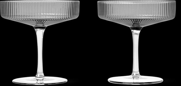 Immagine prodotto Ferm Living Ondulazione (15 cl, 2 Occhiali, Bicchieri da champagne)