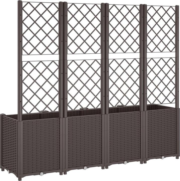 Actual product image VidaXL Planter with trellis PP