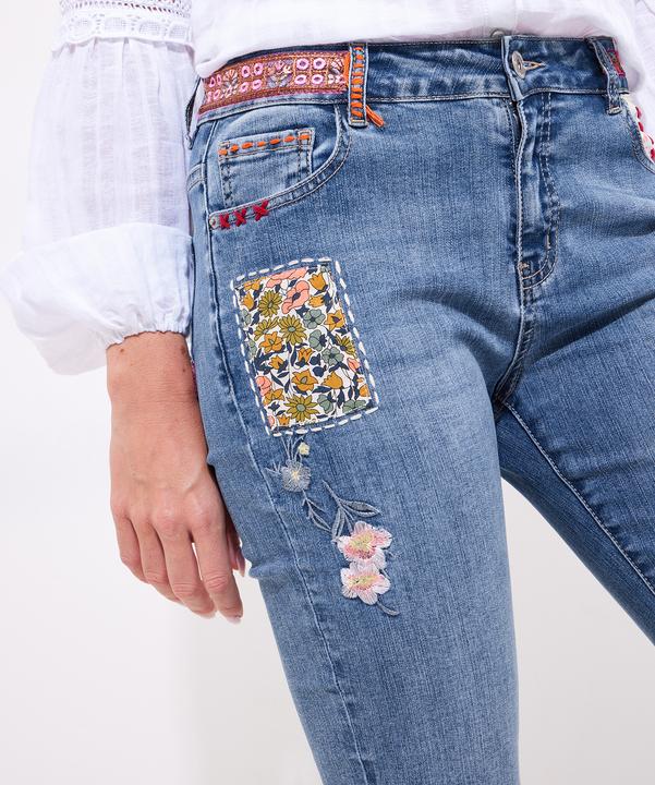 Actual product image Joe Browns LIMITED EDITION Patchwork Straight Leg Jeans (44)