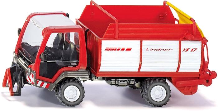 Siku Lindner Unitrac mit Ladewagen