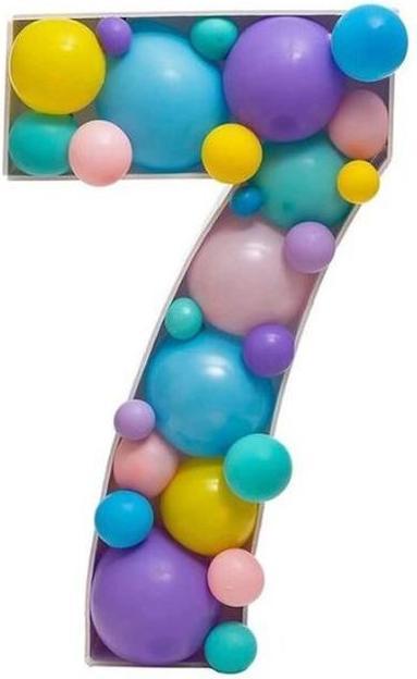 Immagine prodotto MU Style Cornice per palloncini fai da te della serie Number