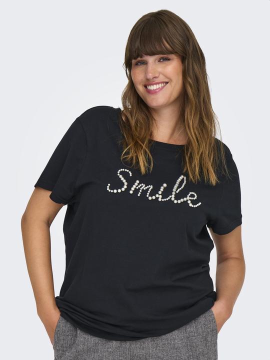 Image du produit Only Coupe normale Col rond Curve Top T-shirt (XL)