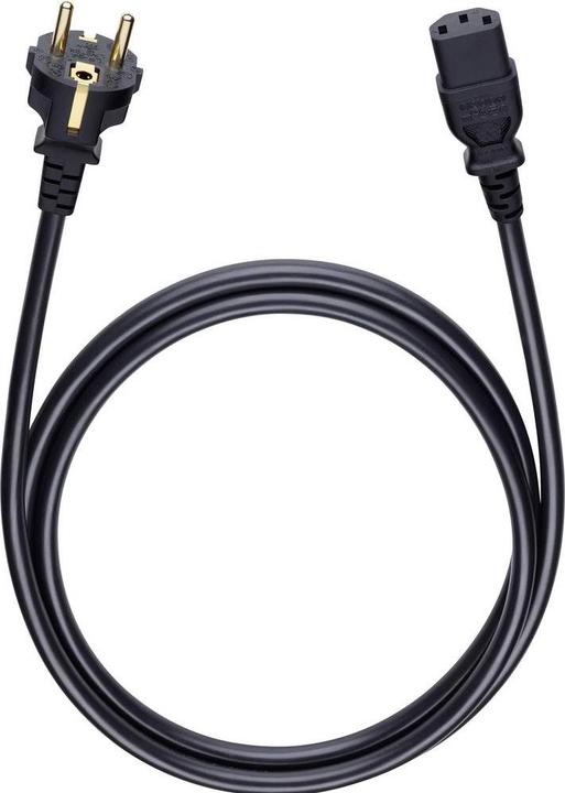 Immagine prodotto Oehlbach Cavo di alimentazione C13/150 - 1,5 m Cavo di rete Schuko > Connettore IEC Nero (1.50 m)