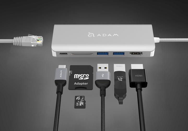 Produktbild Adam Elements Casa Hub A01 USB-C (000065) station (USB-B, 6 Ports)