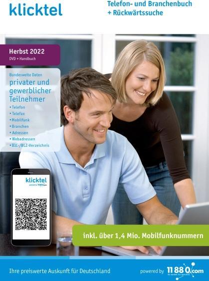 Produktbild 11880 Internet Services klicktel Telefon- und Branchenbuch + Rückwärtssuche Herbst 2022
