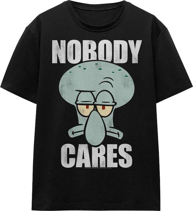 Produktbild Spongebob Squarepants Nobody Cares Meme TShirt (L)