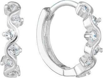 Immagine prodotto Evolution Group Orecchini tondi in argento con zirconi chiari 11244.1