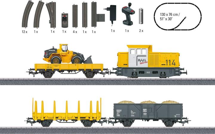 Immagine prodotto Märklin 29188 - Pacchetto iniziale per cantiere (Traccia H0)