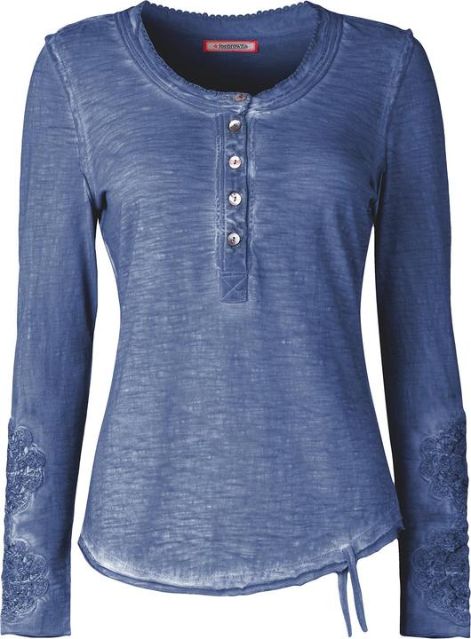 Joe Browns Crochet Patch Henley Top