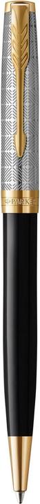 Actual product image Parker Ballpoint pen Sonnet Prem. Metal & G.C. sw M (Black, Silver, Gold, 1 x)
