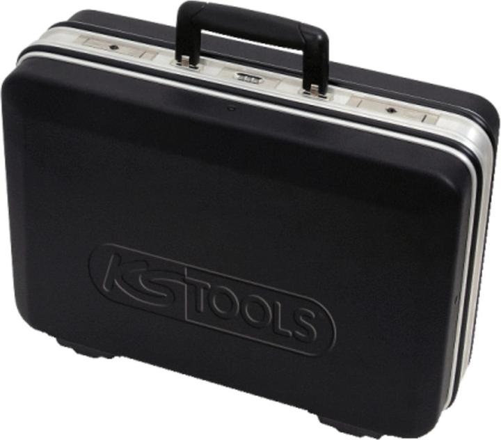 Produktbild KS Tools ABS Hartschalen-Werkzeugkoffer mit Alurahmen, LxBxH 460x310x180 mm, schwarz (2 Teile)