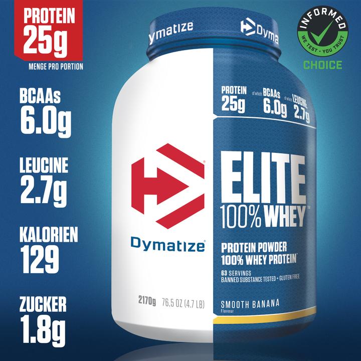 Image du produit Dymatize Elite 100% Whey (Banane, 1 pcs, 2100 g)
