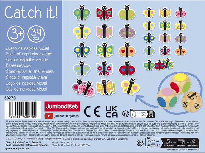 Actual product image Goula Catch it Butterfly (Portuguese, German, Italian, French)