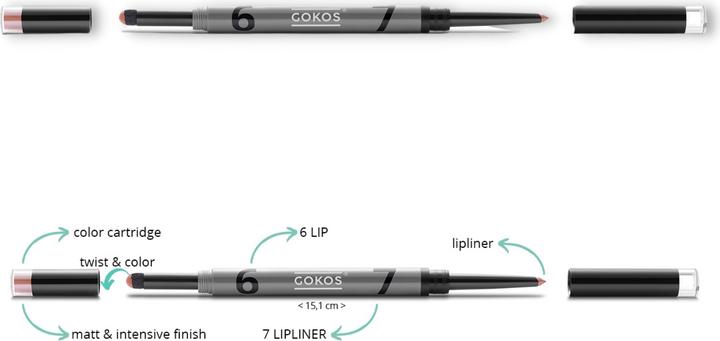 Actual product image Gokos Lipdesigner (6707 Cherry Blossom)