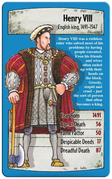 Produktbild Top Trumps Boardgame Horrible Histories - English (Englisch)