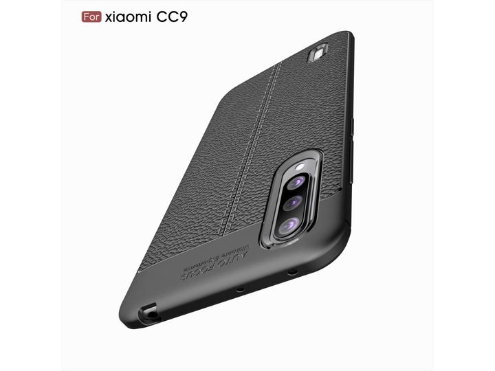 Actual product image Screenguard Xiaomi Mi 9 Lite Case Leather Design TPU Cover (Mi 9 Lite)
