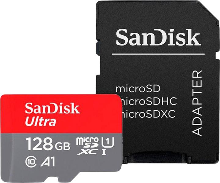 Image du produit SanDisk Ultra mit Adapter (128 Go, microSDXC, U1, UHS-I)