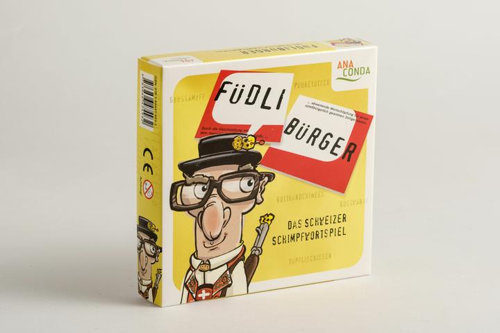 Actual product image Füdlibürger. The Swiss swearword game (German)