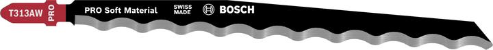 Bosch Professional Zubehör PRO Soft Material T313AW Jigsaw blade, 152 mm, 3 pcs.