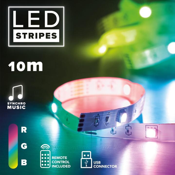 Produktbild Cellularline LED STRIPES 10M (Mehrfarbig, 1000 cm, Indoor)