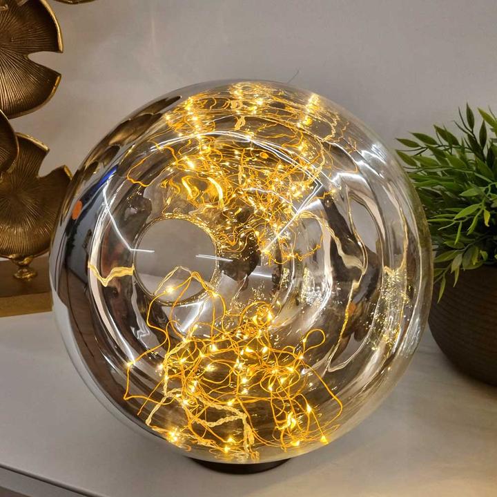 Immagine prodotto s.luce Orb LED lampada decorativa sfera di vetro ornamento (2 lm, E27)