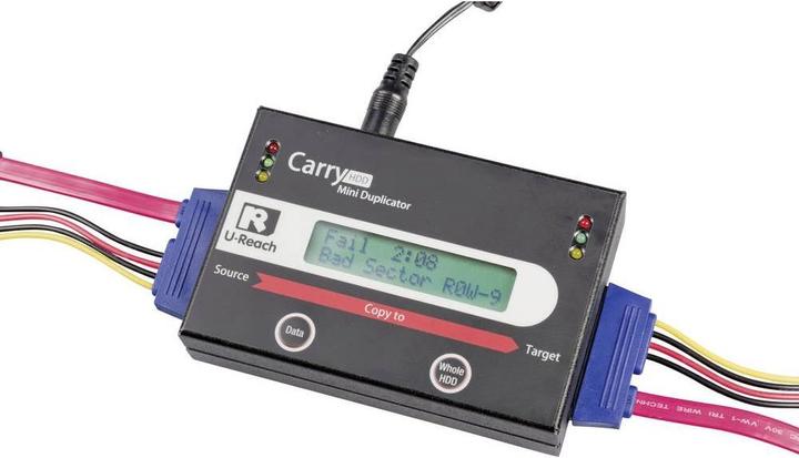 Actual product image Renkforce Portable HDD hard disk duplicator 1 to 1
