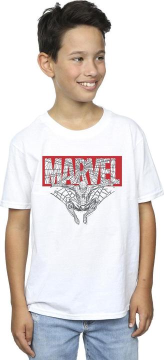 Actual product image Boys Spider Man Logo Red T-Shirt (104)
