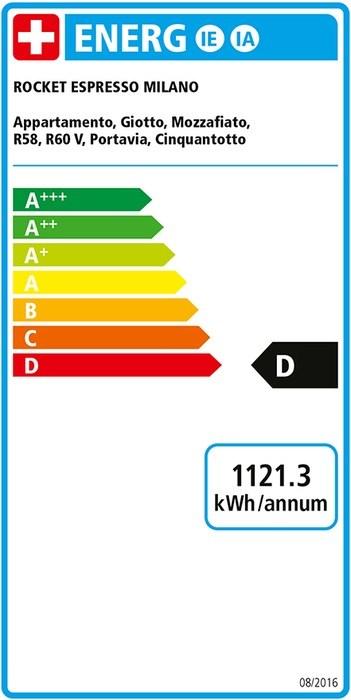 Energie-Label Rocket Appartamento (EU-Stecker)