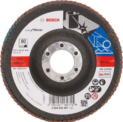 Actual product image Bosch Professional Zubehör PRO X571 flap disc, 125 mm, G80 (80)