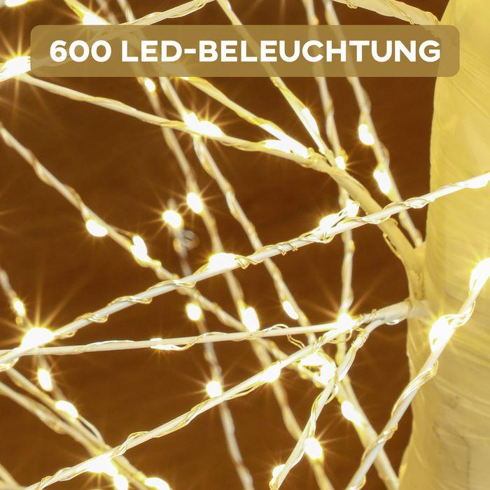 Image du produit Swisshandel24 150 cm Lichterbaum Kunstbaum mit 600 LED, LED Weihnachtsbaum, Indoor und Outdoor