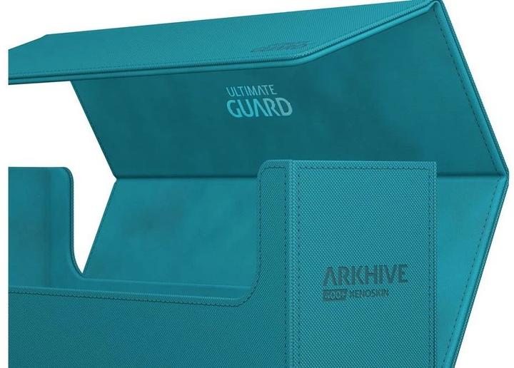 Actual product image Ultimate Guard Card Box XenoSkin Arkhive Monocolor 400+ Petrol Blue