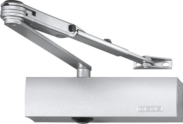 Actual product image Geze Door closer TS 2000 NV, EN 2-4, link arm with hold-open device, silver