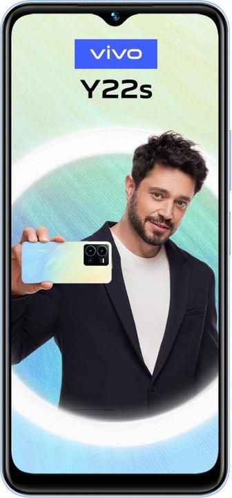 Produktbild Vivo Smartphone Y22s 6/128GB Blau (128 GB, Cyan, 6.55", Dual SIM, 50 Mpx, 4G)