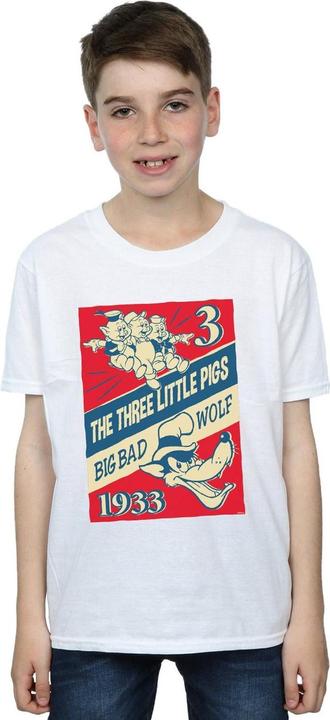 Actual product image Disney Boys Three Little Pigs And The Big Bad Wolf T-Shirt (116)