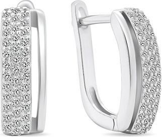 Produktbild Brilio Silver - Elegant silver earrings with zircons EA530W
