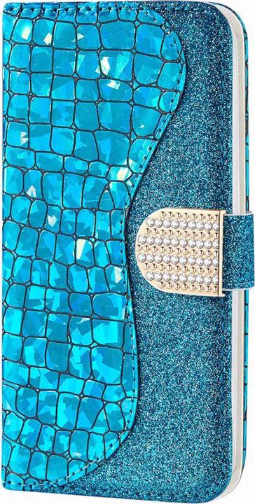Immagine prodotto PhoneLook Cover Flip Croco Strass blu (Apple iPhone 7)