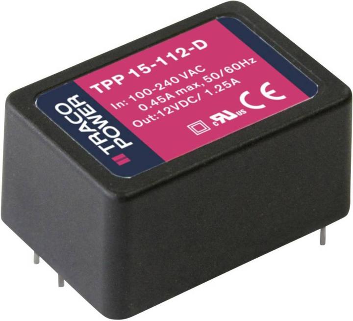 Produktbild TracoPower AC/DC-Schaltnetzteil, TPP 15-Serie