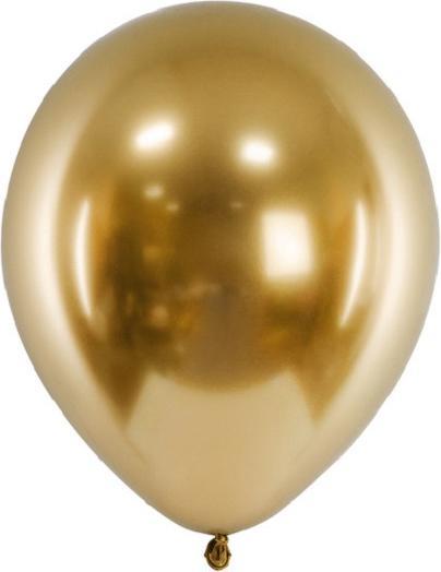 Partydeco Luftballons mit Spiegeleffekt Gold - 50 Stck. (50 x)