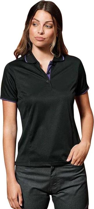 Actual product image Premier Womens/Ladies Coolchecker Contrast Pique Polo Shirt (M)
